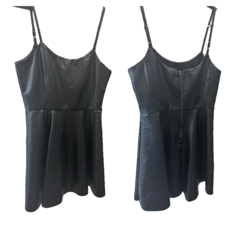 Leather black dress from Vici